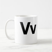 Helvetica Vv Koffiemok (Links)