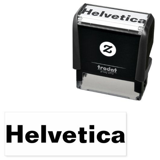 HELVETICA ZELFINKTENDE STEMPEL (In situ)