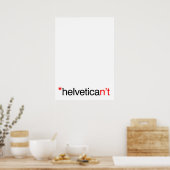 helvetican geen Poster (Keuken)