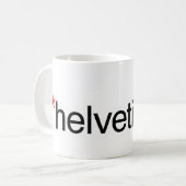 helvetican niet koffiemok (Voorkant links)