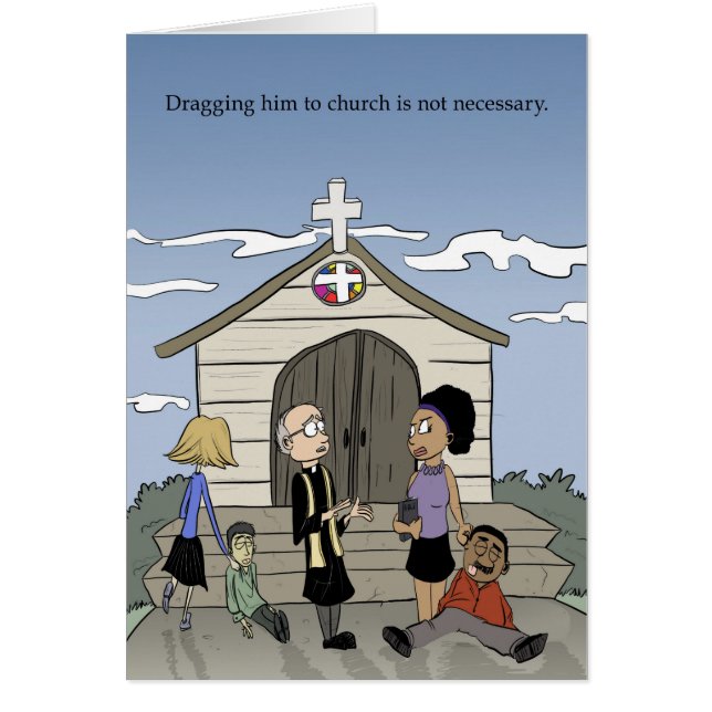 Hem naar de kerk slepen (Voorkant)