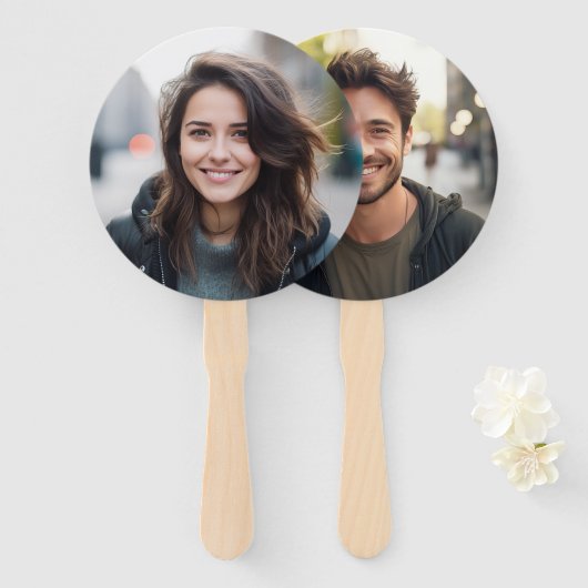 Hem of Haar Vrijgezellenfeest Spel, Bruid of bruid Handwaaier (Voorkant en achterkant)