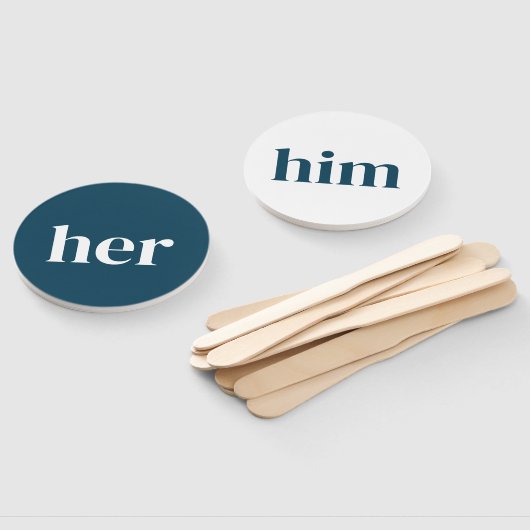 Hem of Haar Vrijgezellenfeest Spel, Bruid of bruid Handwaaier (Niet-gemonteerd)