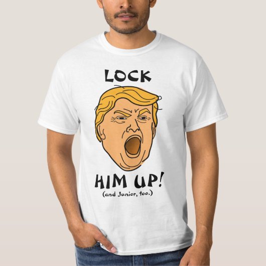 Hem omhoog vergrendelen en Junior to Anti Trump T-shirt (Voorkant)