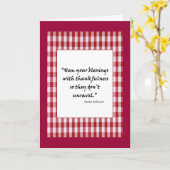 Hem uw zegeningen Wenskaart Kaart (Gele Bloem)