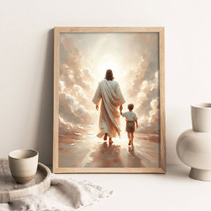 Hem volgend, Christelijke Schilderkunst, Jezus en  Poster