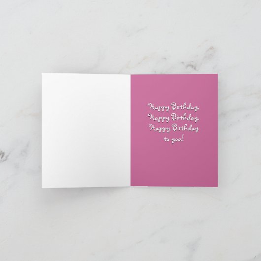 Hem vs. aap Verjaardag Kaart (Binnen)