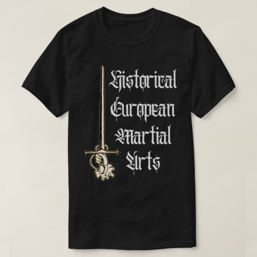 HEMA Carranza Sword Historische Europese martial A T-shirt (Design voorkant)