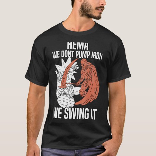 HEMA Fanatics Renaissance van Long Sword Fencing H T-shirt (Voorkant)