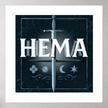 HEMA Middeleeuws Zwaard Embleem – Blauwe Graffiti