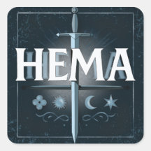 HEMA Middeleeuws Zwaard Embleem – Blauwe Graffiti