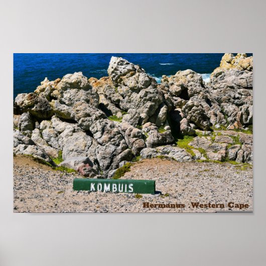 Hemanus Rocks, Westerne Kaap Poster (Voorkant)