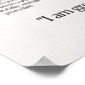 Hematiet Gem Crystal Betekenis Kaart Poster (Hoek)