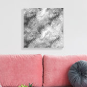Hematiet Grijs Gekrabbeld Textuur Canvas Afdruk (Insitu (Woonkamer))