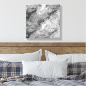Hematiet Grijs Gekrabbeld Textuur Canvas Afdruk (Insitu (Slaapkamer))