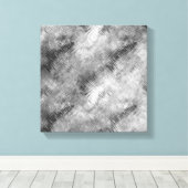 Hematiet Grijs Gekrabbeld Textuur Canvas Afdruk (Insitu (Houten vloer))