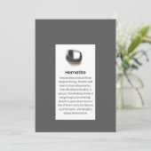 Hematiet Kwarts Crystal Betekenis Sieraden Display Feestdagenkaart (Staand voorkant)