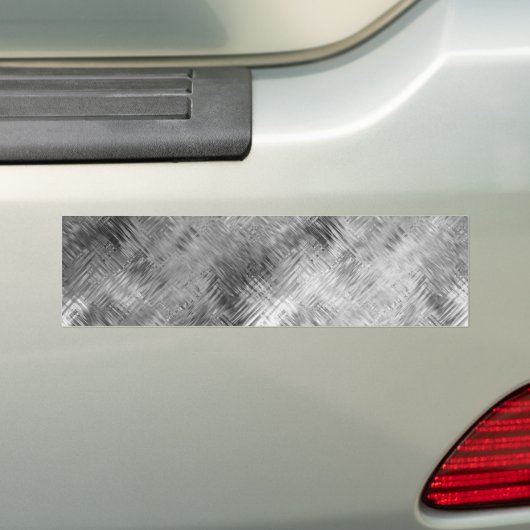 Hematite grijze gekramde textuur bumpersticker (Op auto)
