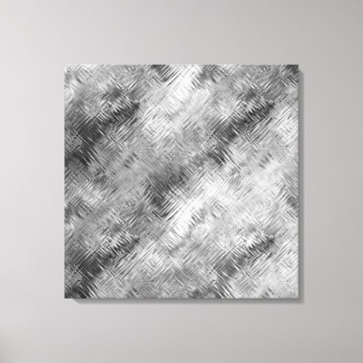 Hematite grijze gekramde textuur canvas afdruk (Voorkant)