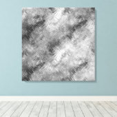 Hematite grijze gekramde textuur canvas afdruk (Insitu (Houten vloer))
