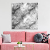 Hematite grijze gekramde textuur canvas afdruk (Insitu (Woonkamer))