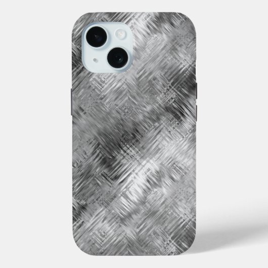 Hematite grijze gekramde textuur Case-Mate iPhone case (Achterkant)