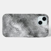 Hematite grijze gekramde textuur Case-Mate iPhone case (Achterkant (horizontaal))