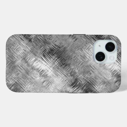 Hematite grijze gekramde textuur Case-Mate iPhone case (Achterkant (horizontaal))
