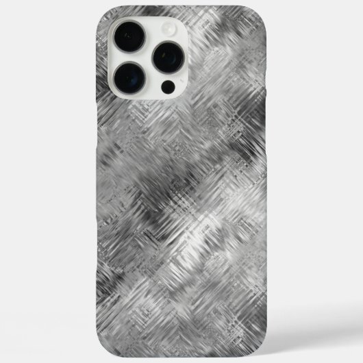 Hematite grijze gekramde textuur Case-Mate iPhone case (Achterkant)