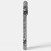 Hematite grijze gekramde textuur Case-Mate iPhone case (Achterkant / Rechts)