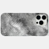 Hematite grijze gekramde textuur Case-Mate iPhone case (Achterkant (horizontaal))