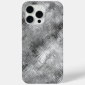 Hematite grijze gekramde textuur Case-Mate iPhone case (Achterkant)