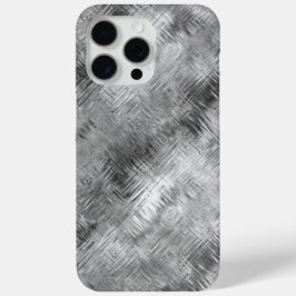 Hematite grijze gekramde textuur iPhone 15 pro max hoesje