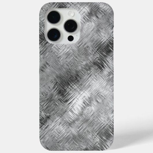 Hematite grijze gekramde textuur Case-Mate iPhone case (Achterkant)