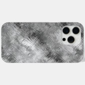 Hematite grijze gekramde textuur Case-Mate iPhone case (Achterkant (horizontaal))