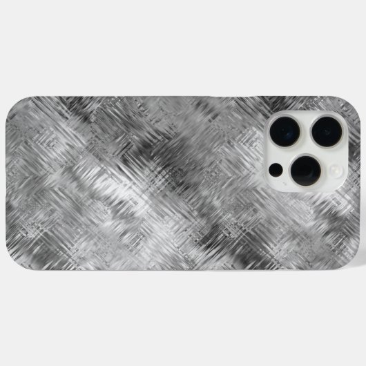 Hematite grijze gekramde textuur Case-Mate iPhone case (Achterkant (horizontaal))