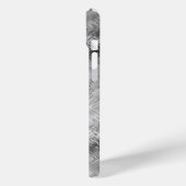 Hematite grijze gekramde textuur Case-Mate iPhone case (Achterkant / Links)