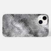 Hematite grijze gekramde textuur Case-Mate iPhone case (Achterkant (horizontaal))