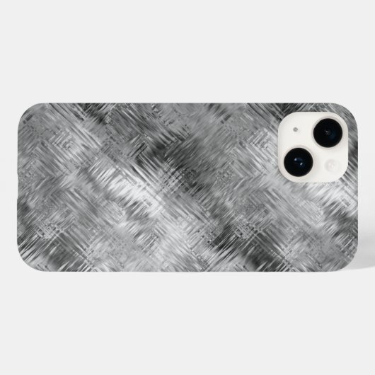 Hematite grijze gekramde textuur Case-Mate iPhone case (Achterkant (horizontaal))