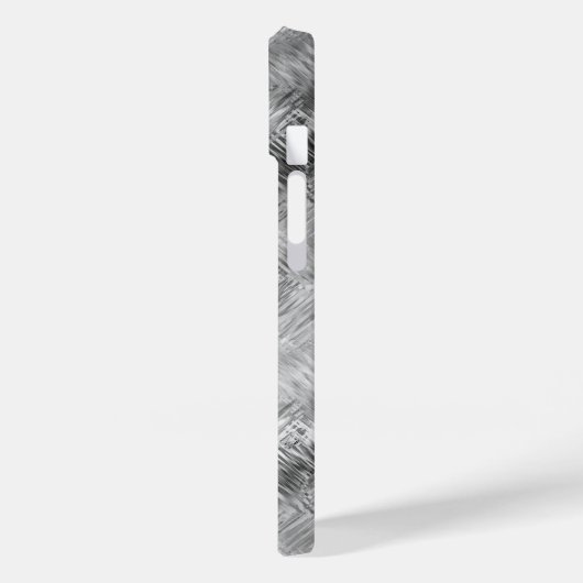 Hematite grijze gekramde textuur Case-Mate iPhone case (Achterkant / Links)