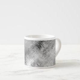 Hematite grijze gekramde textuur espresso kop