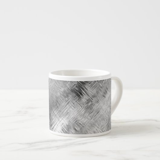 Hematite grijze gekramde textuur espresso kop (Voorkant rechts)