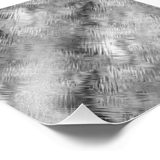 Hematite grijze gekramde textuur foto afdruk (Hoek)