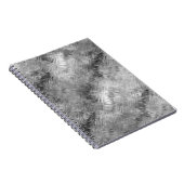 Hematite grijze gekramde textuur notitieboek (Rechterzijde)