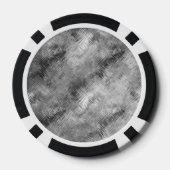 Hematite grijze gekramde textuur pokerchips (Achterkant)