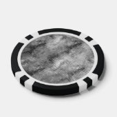 Hematite grijze gekramde textuur pokerchips (Enkel)