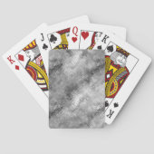 Hematite grijze gekramde textuur pokerkaarten (Achterkant)