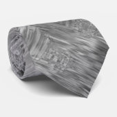 Hematite grijze gekramde textuur stropdas (Opgerold)