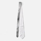 Hematite grijze gekramde textuur stropdas (Achterkant)