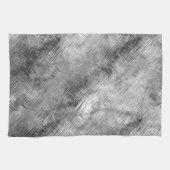 Hematite grijze gekramde textuur theedoek (Horizontaal)